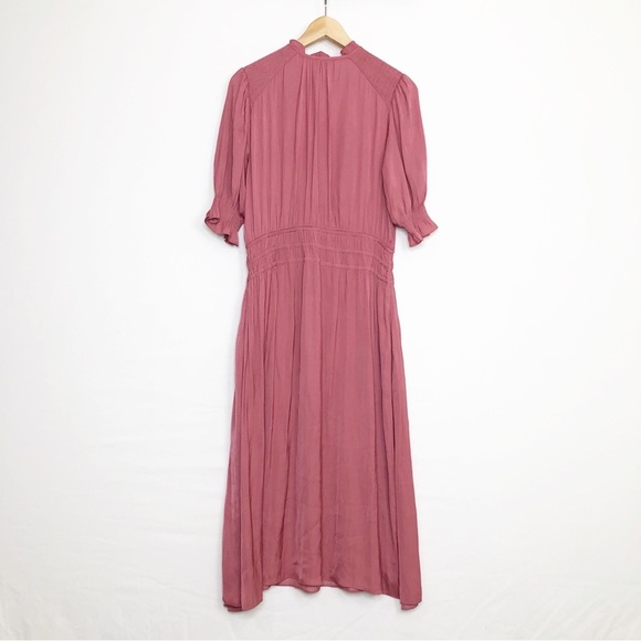 Anthropologie Current Air pink rose, Cape May, Waist mid dress - Picture 3 of 13
